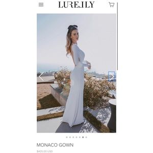 Red Lurelly Monaco Gown